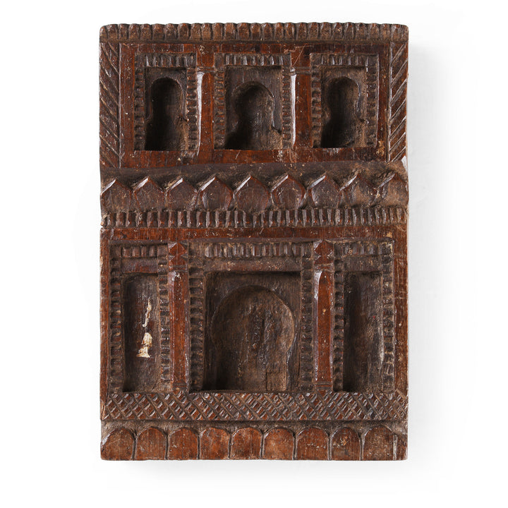 Antique Carved Teak Votive Panel From Andhra Pradesh | Indigo Antiques