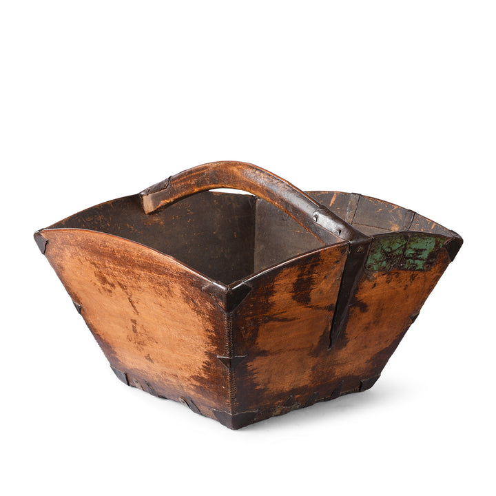 Vintage Chinese Market Trug | Indigo Antiques