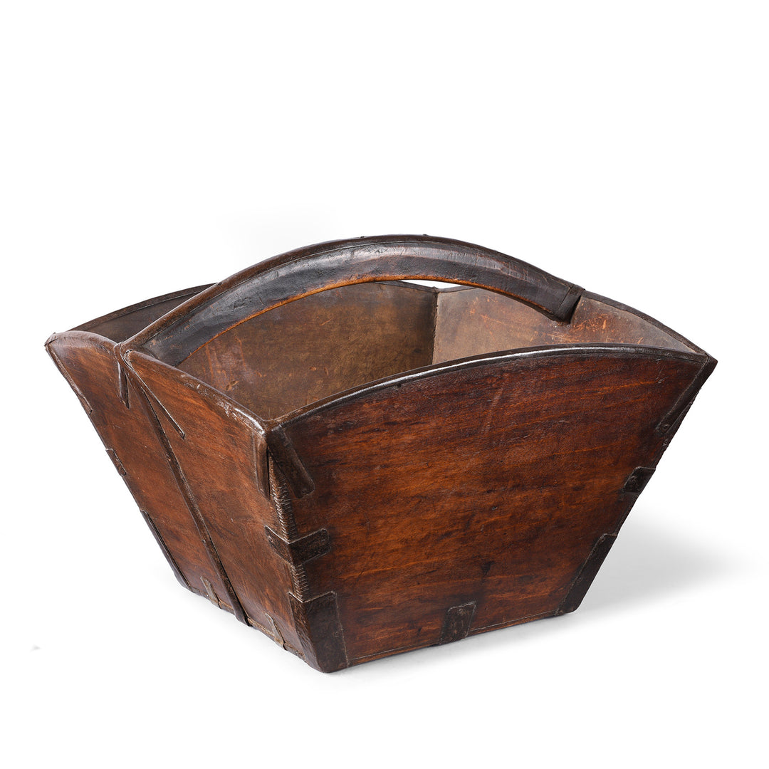 Antique Chinese Market Trug  | Indigo Antiques