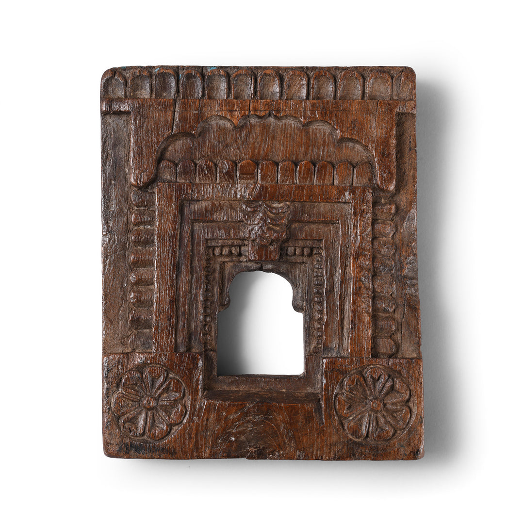 Antique Carved Teak Votive Panel From Andhra Pradesh | Indigo Antiques
