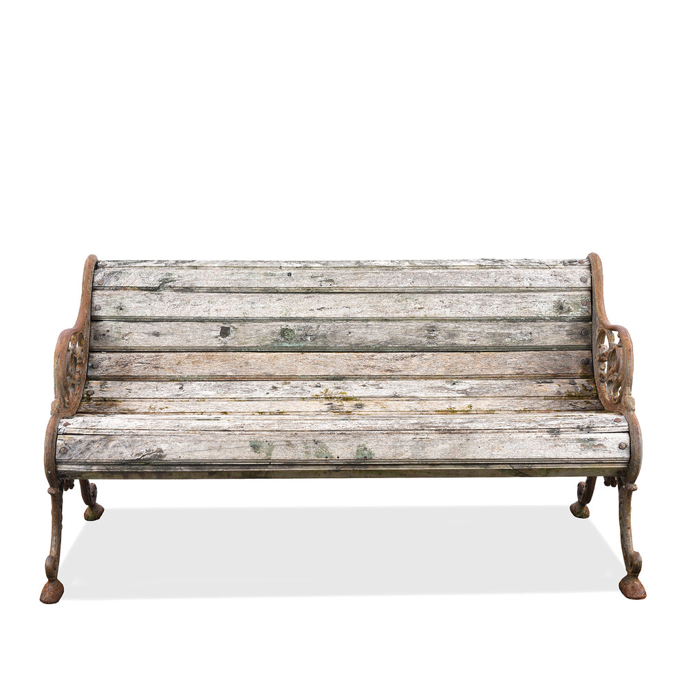 Antique Indian Cast Iron Garden Bench | Indigo Antiques