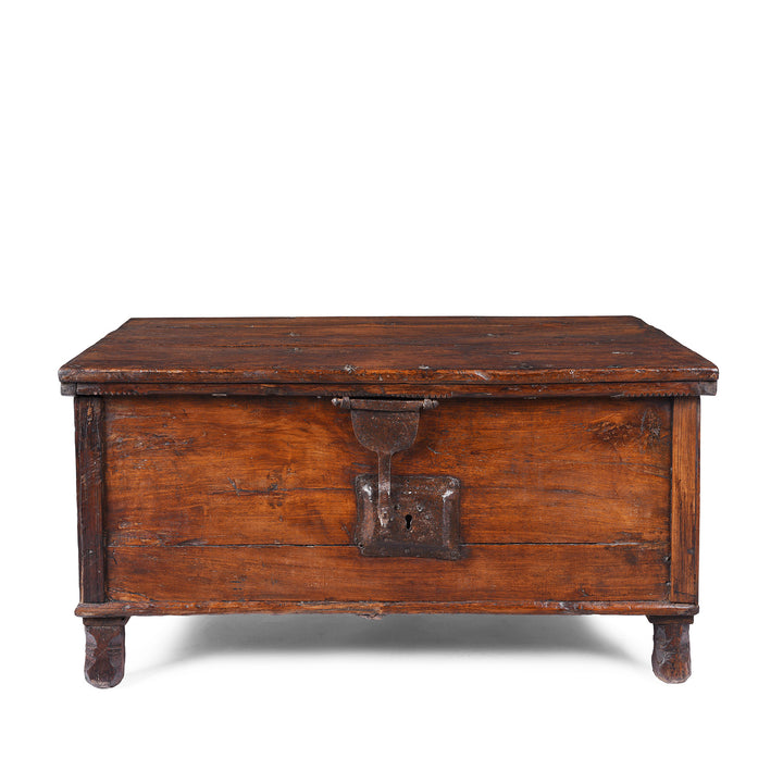 Antique Indian Iron Bound Chest | Indigo Antiques