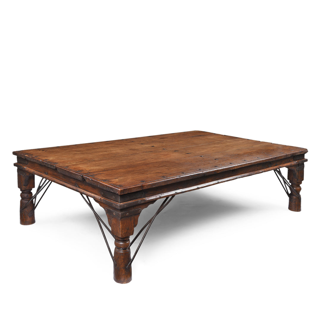 Antique Indian Teak Takhat Coffee Table | Indigo Antiques