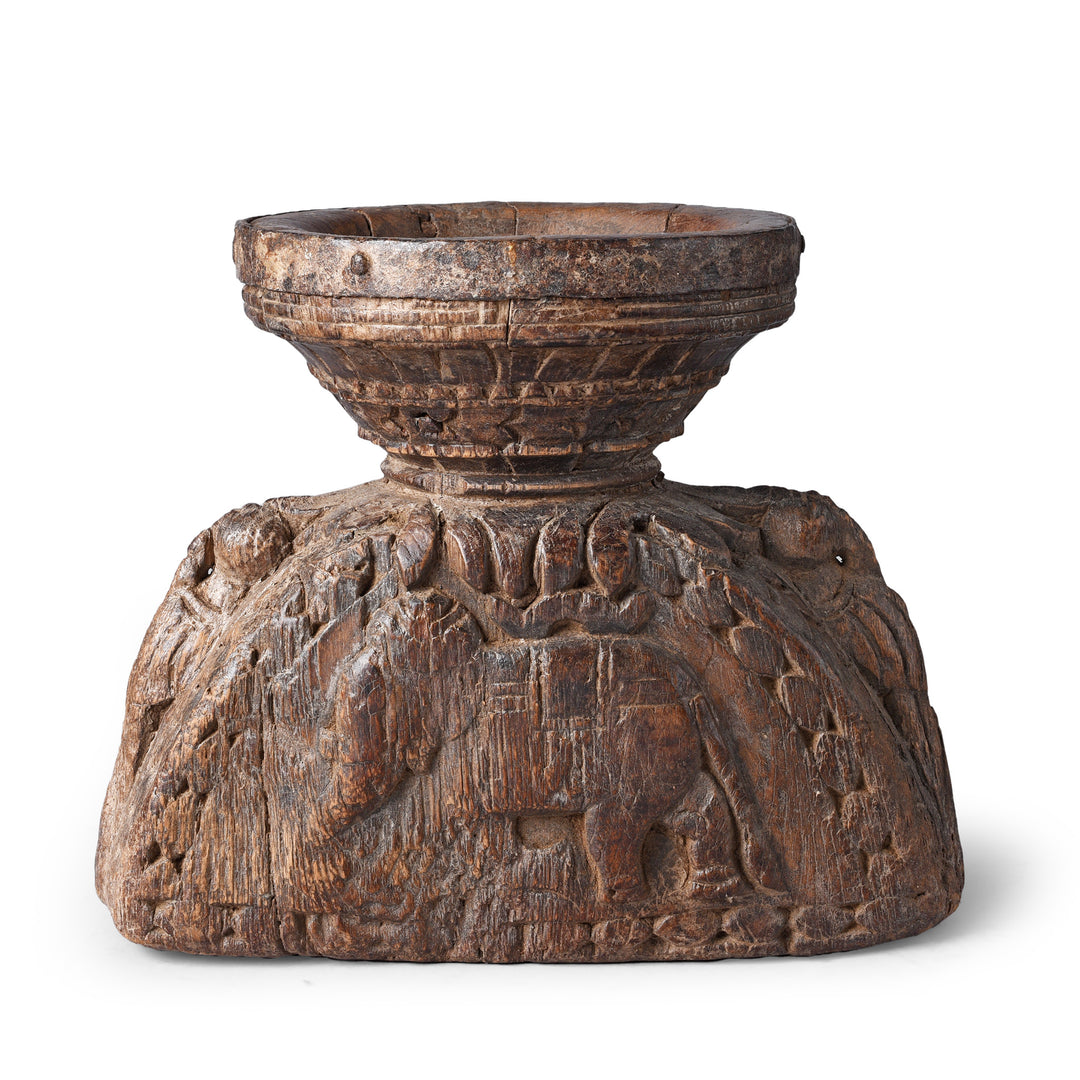 Antique Indian Carved Seed Drill From Maharashtra | Indigo Antiques