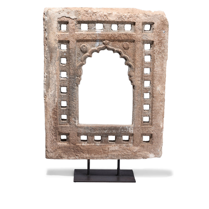 Antique Indian Carved Stone Window | Indigo Antiques