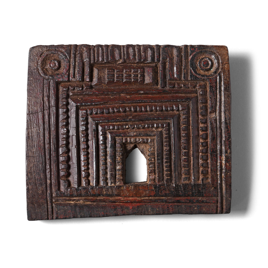 Antique Indian Carved Teak Votive Panel From Andhra Pradesh | Indigo Antiques