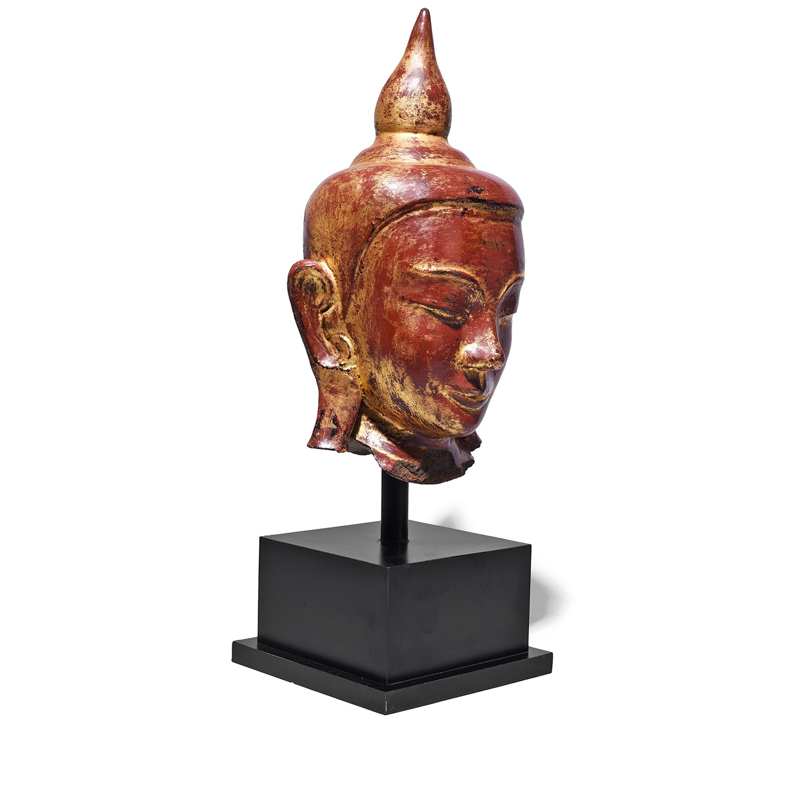 Antique Stone Ava Shakyamuni Buddha Head | Indigo Antiques