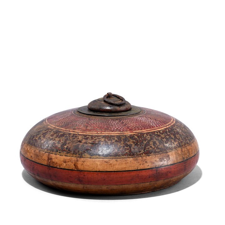 Antique Lacquered Tobacco Box From Rajasthan | Indigo Antiques