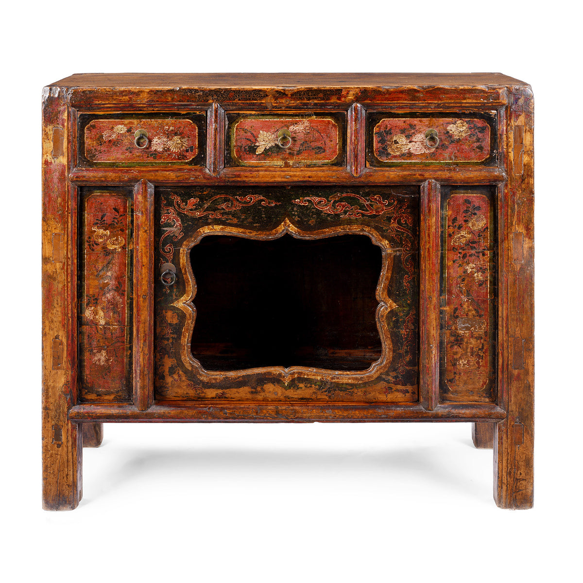 Antique Mongolian Painted Sideboard | Indigo Antiques