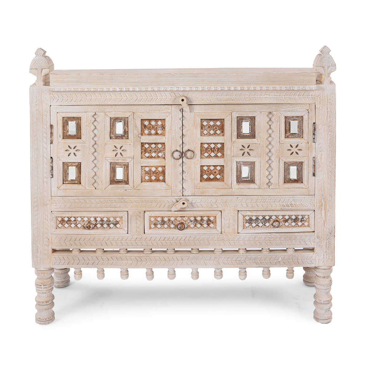 Kutchi Carved Damchiya Sideboard | Indigo Antiques