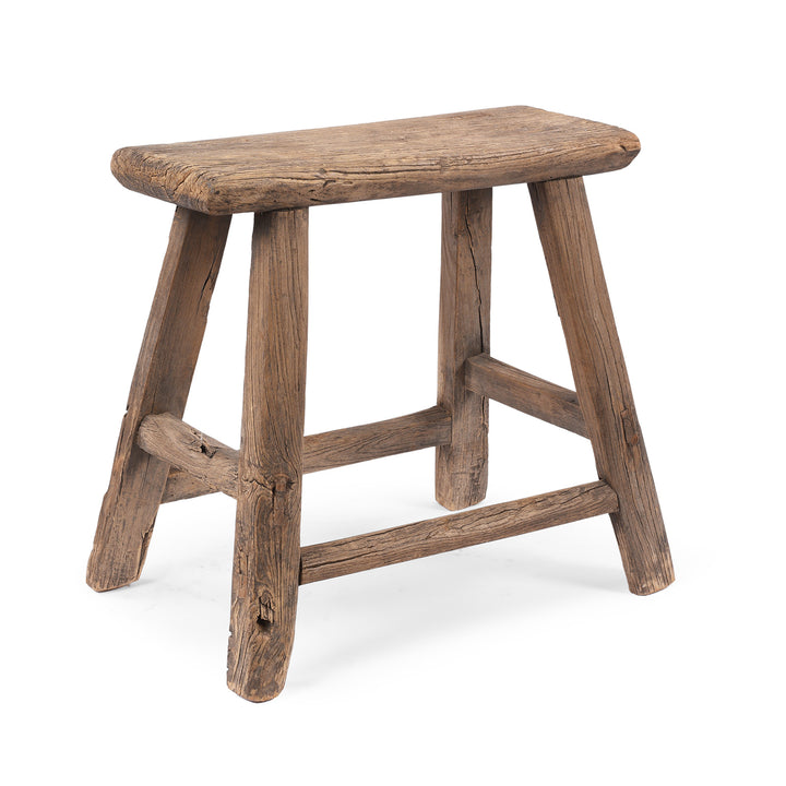 Elm Milking Stool From Shanxi | Indigo Antiques