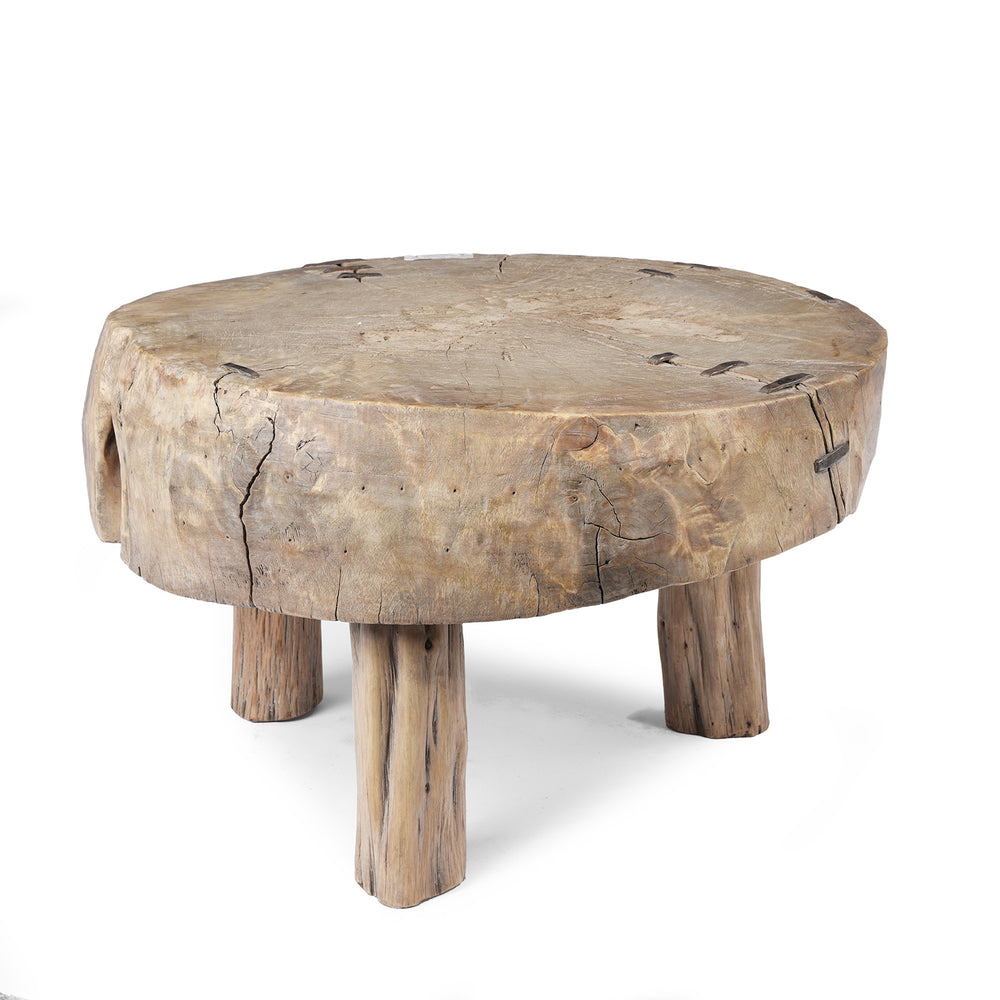 Antique Chinese Farmers Chopping Block Coffee Table | Indigo Antiques