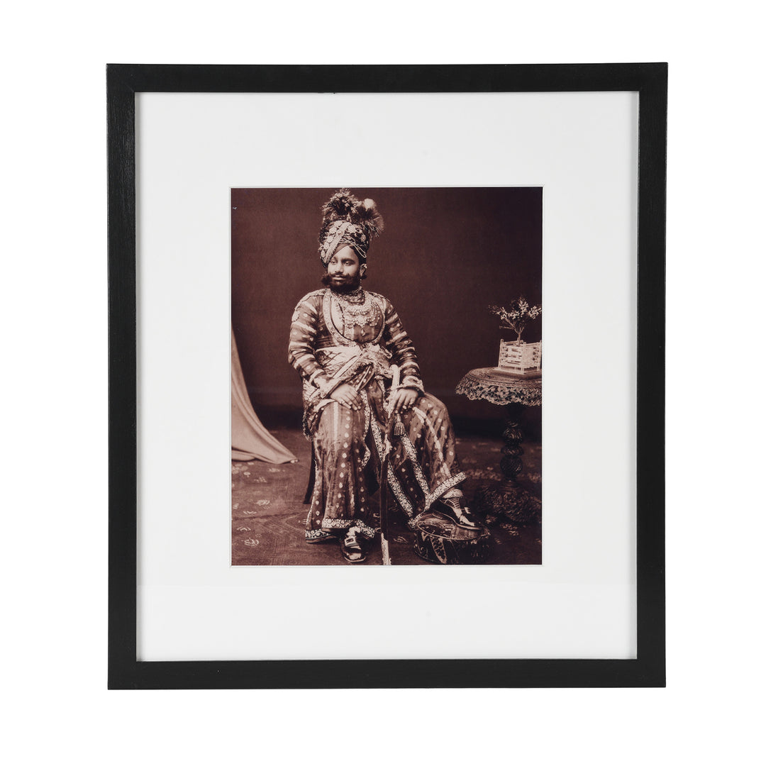Framed Raja of Rutlam - Copy of Original Plate | Indigo Antiques