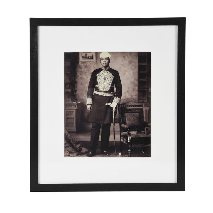 Framed Photo Nawab Salarjung Bahadur - Copy of Original Plate | Indigo Antiques