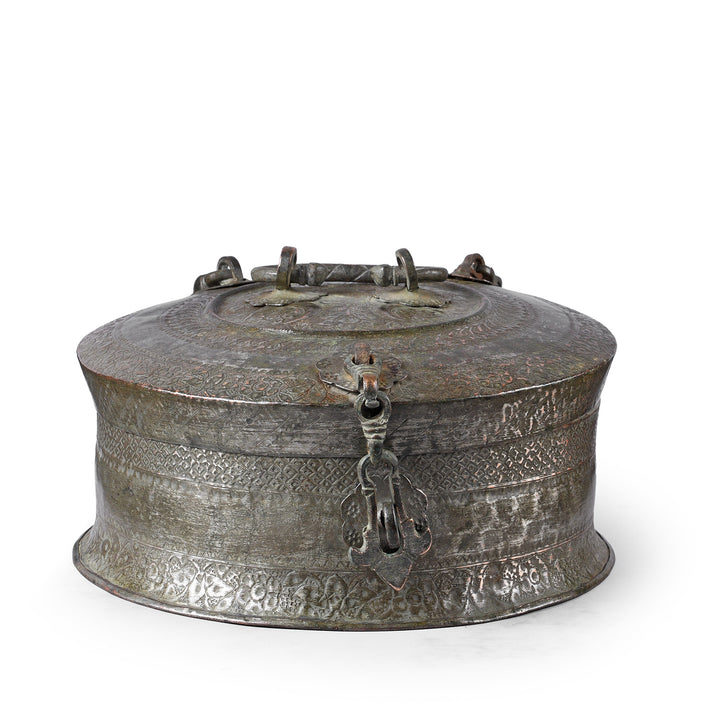Antique Indian Copper Paan Box From Kashmir | Indigo Antiques