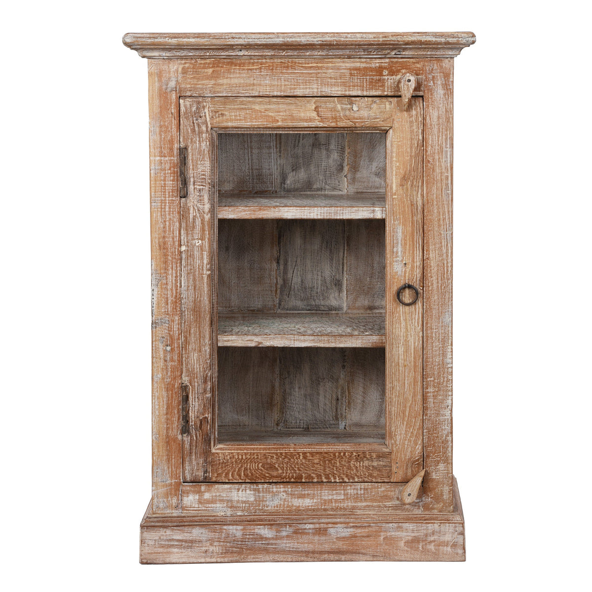 Painted Indian Glazed Wall Cabinet | Indigo Antiques