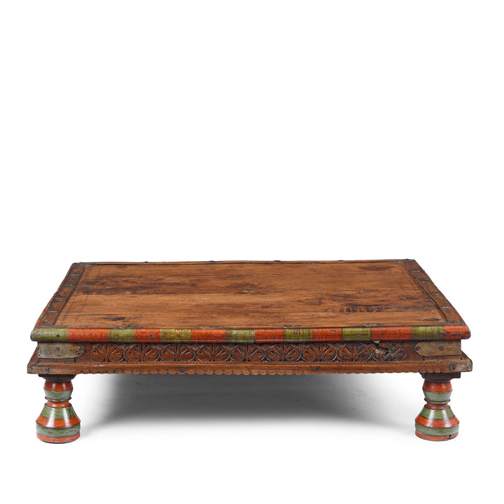 Antique Indian Bajot Low Table From Shekhawati | Indigo Antiques