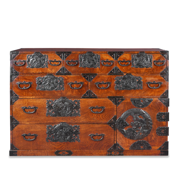 Keyaki Sendai Isho Dansu - Ca 1900 (Meiji Era) | Indigo Antiques