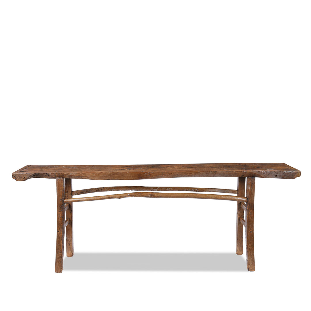Old Chinese Elm Farmhouse Console Table | Indigo Antiques