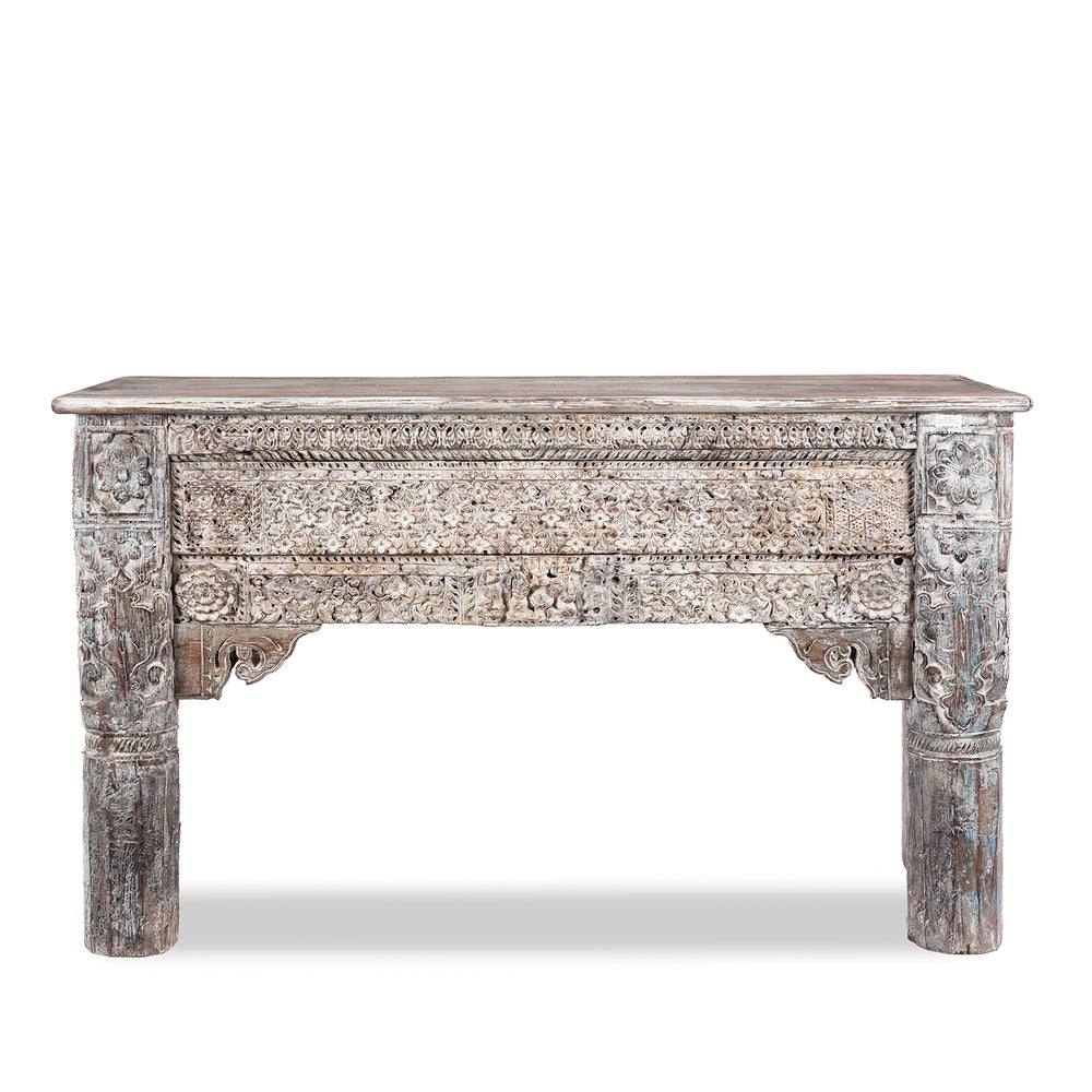 Reclaimed Indian Teakwood Console Table | Indigo Antiques