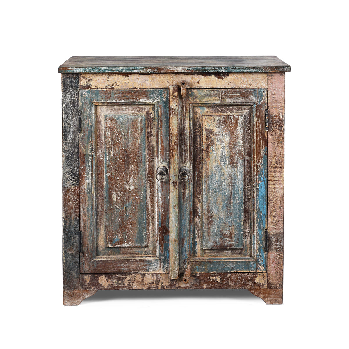 Reclaimed Indian Teak Side Cabinet | Indigo Antiques