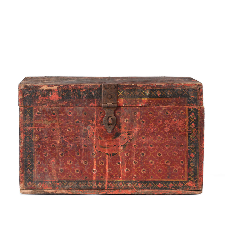 Antique Indian Painted Jain Book Box | Indigo Antiques