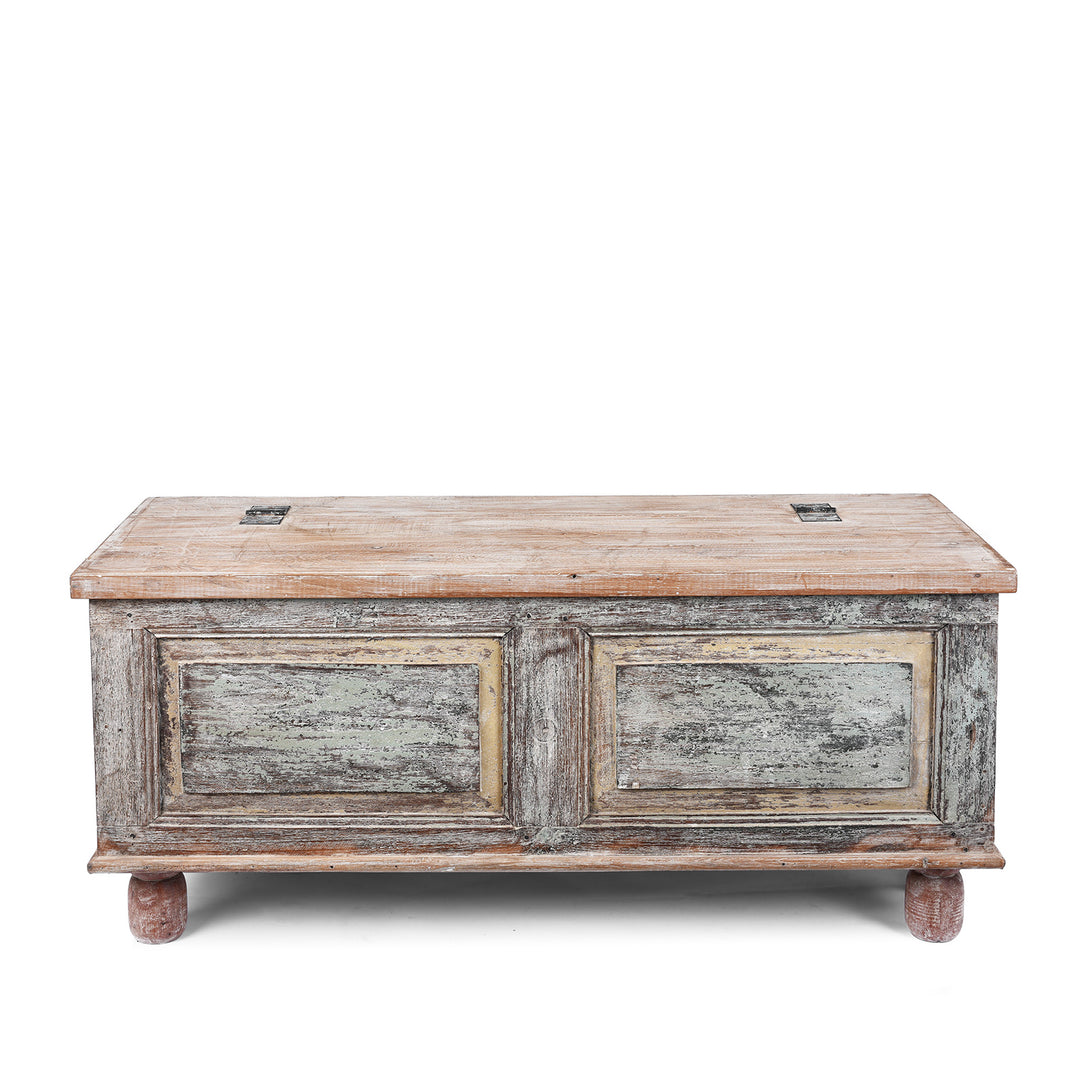 Reclaimed Teak Blanket Chest With Painted Finish | Indigo Antiques