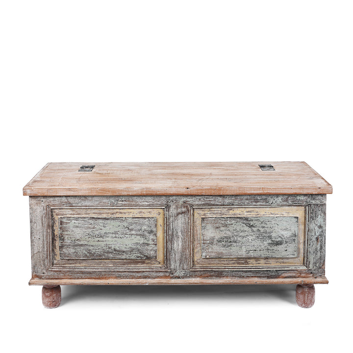 Reclaimed Teak Blanket Chest With Painted Finish | Indigo Antiques