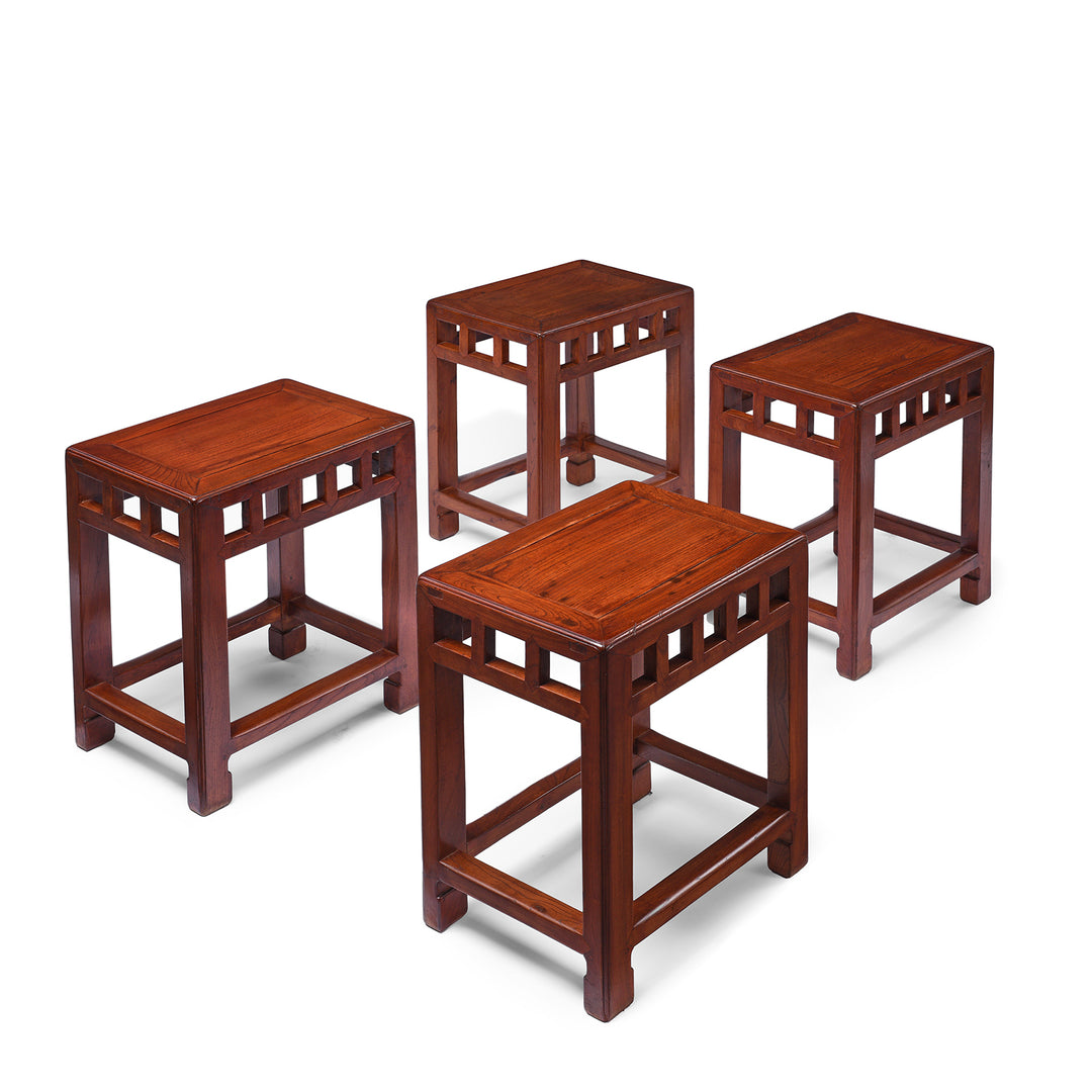 Group Of Antique Chinese Jumu Side Tables From Jiangsu | Indigo Antiques