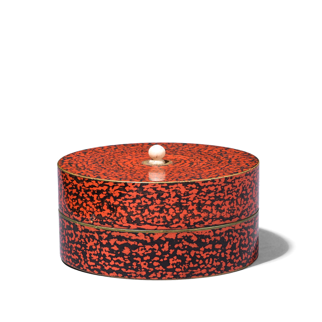 Antique Indian Scratchwork Lacquer Pot | Indigo Antiques