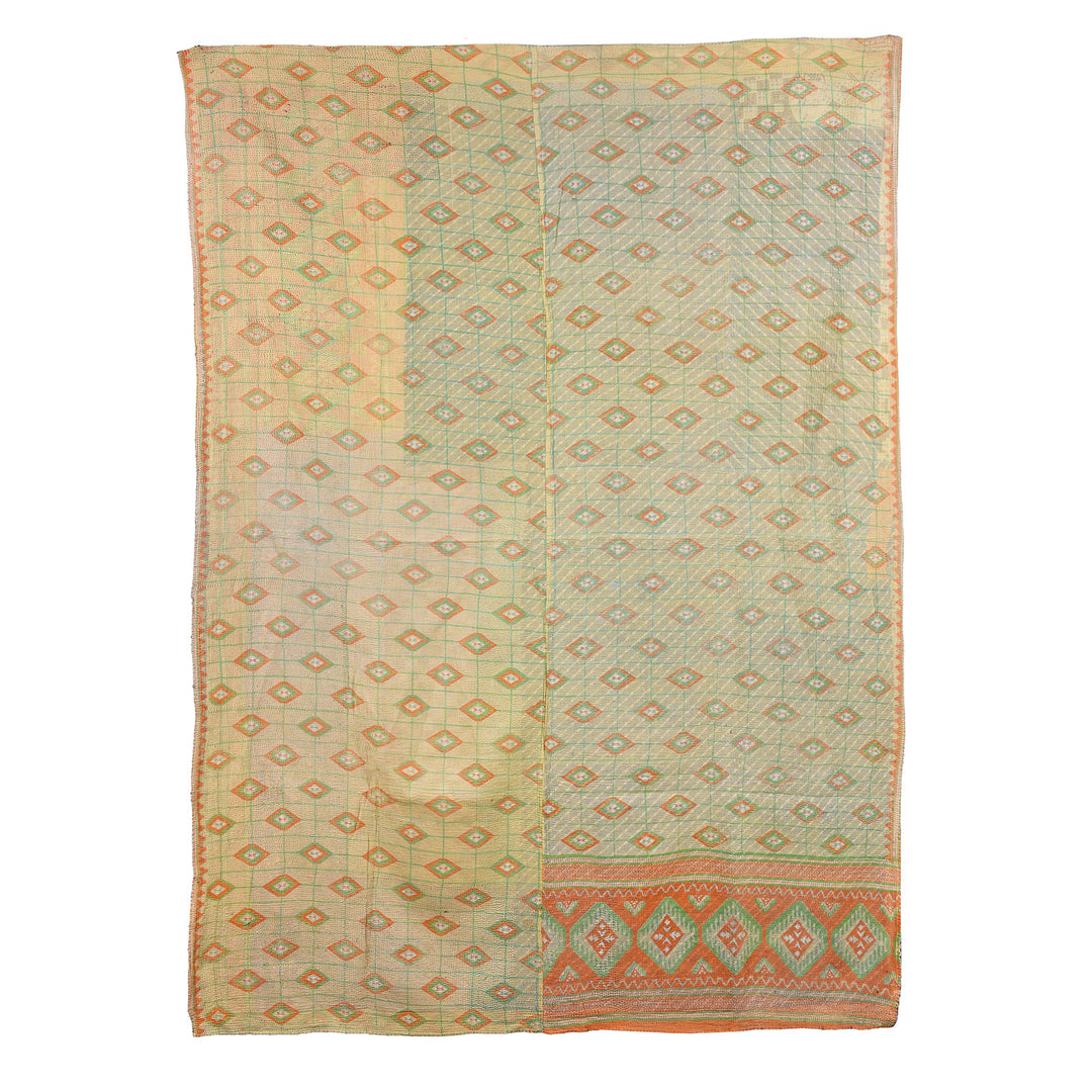 Vintage Bengali Kantha Throw | Indigo Antiques 