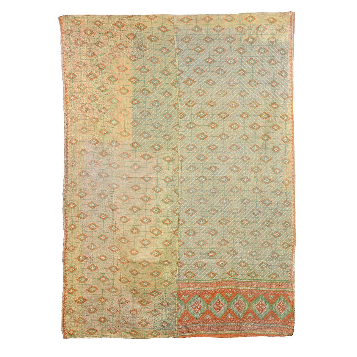 Vintage Bengali Kantha Throw | Indigo Antiques 