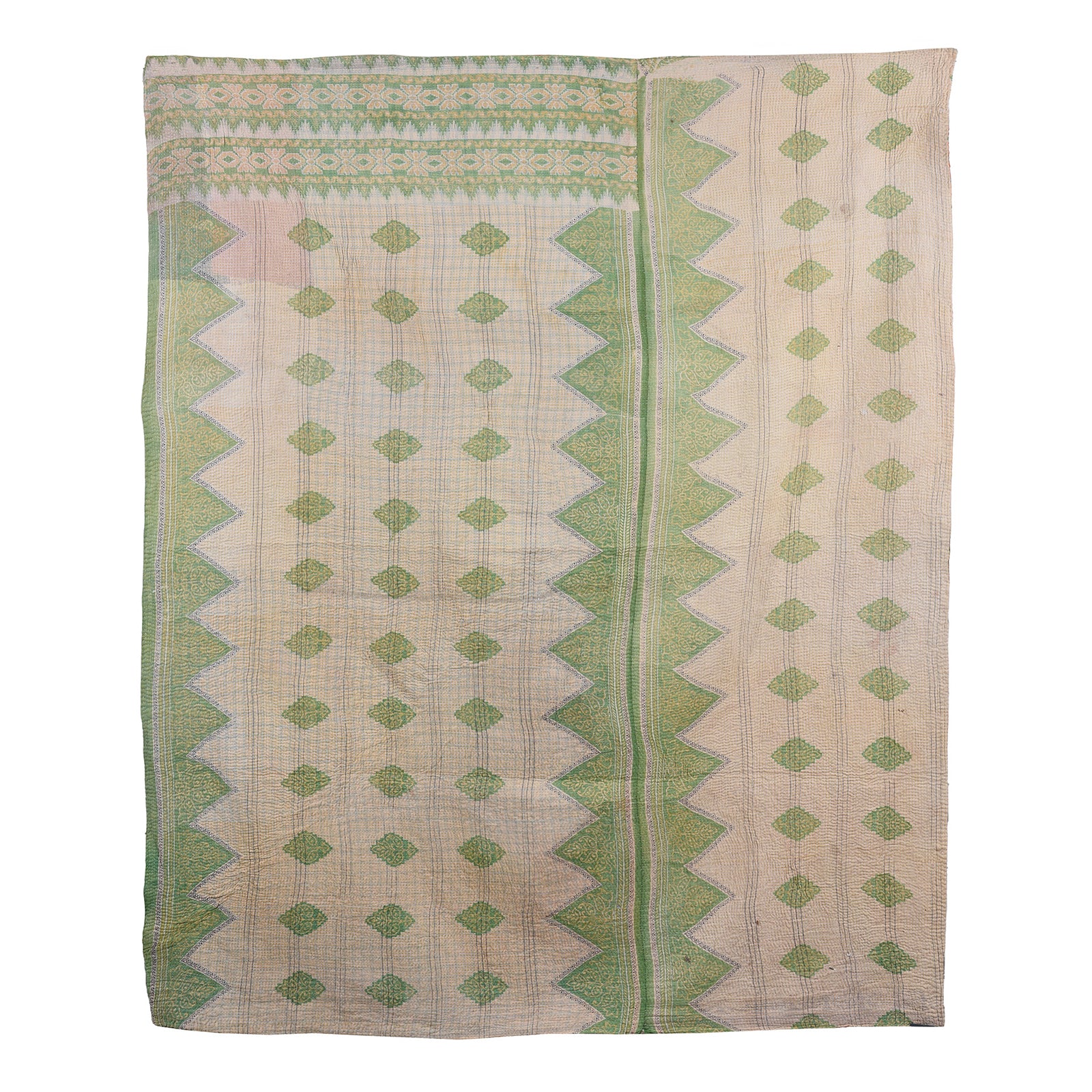 Vintage Bengali Kantha Throw | Indigo Antiques