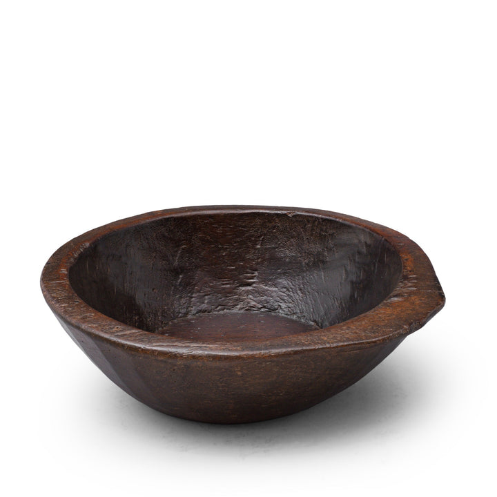 Vintage Carved Teak Parath Bowl| Indigo Antiques
