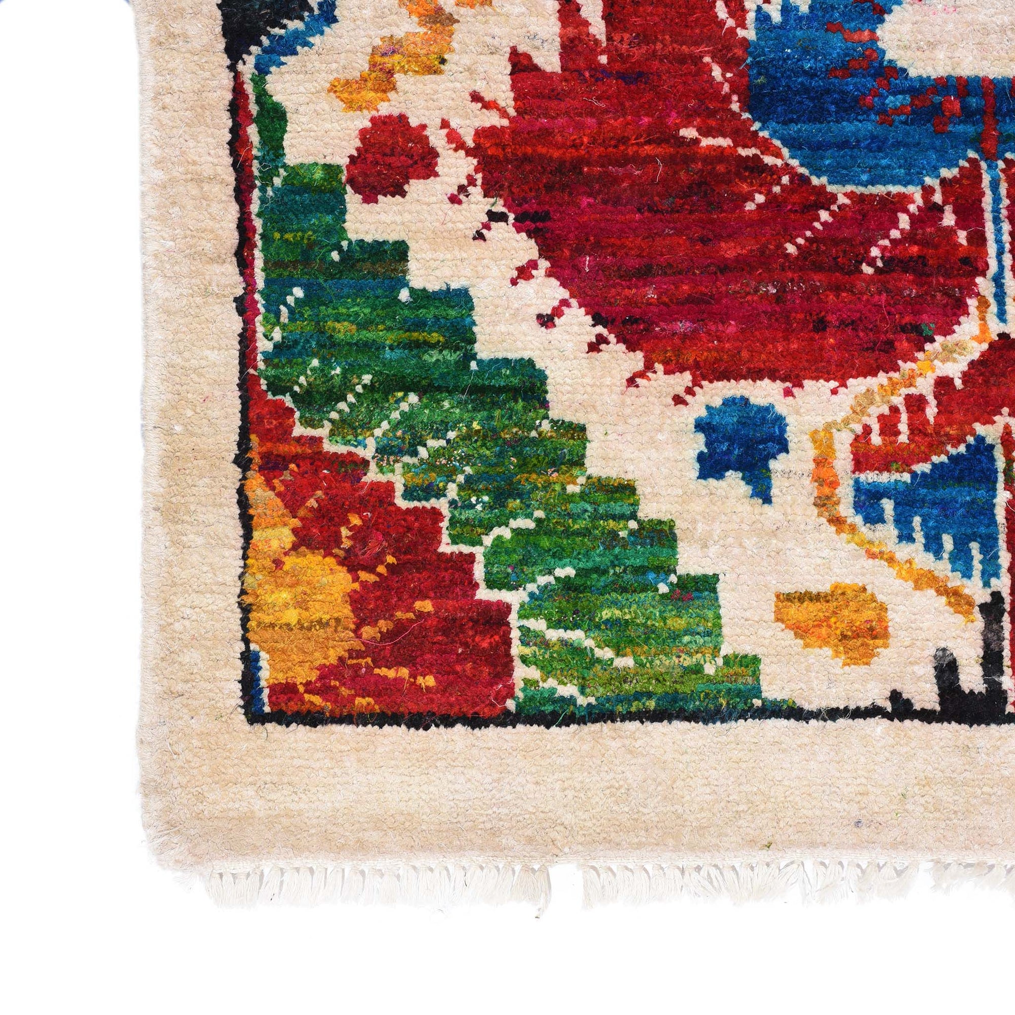 Recycled Silk Sari Rug - 234 x 168cm | Indigo Antiques