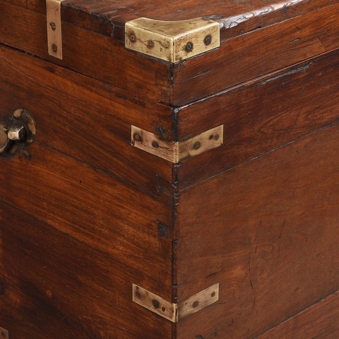 Binding From Brass Bound Teak Military Chest From Rajasthan  -19thC | Indigo Antiques