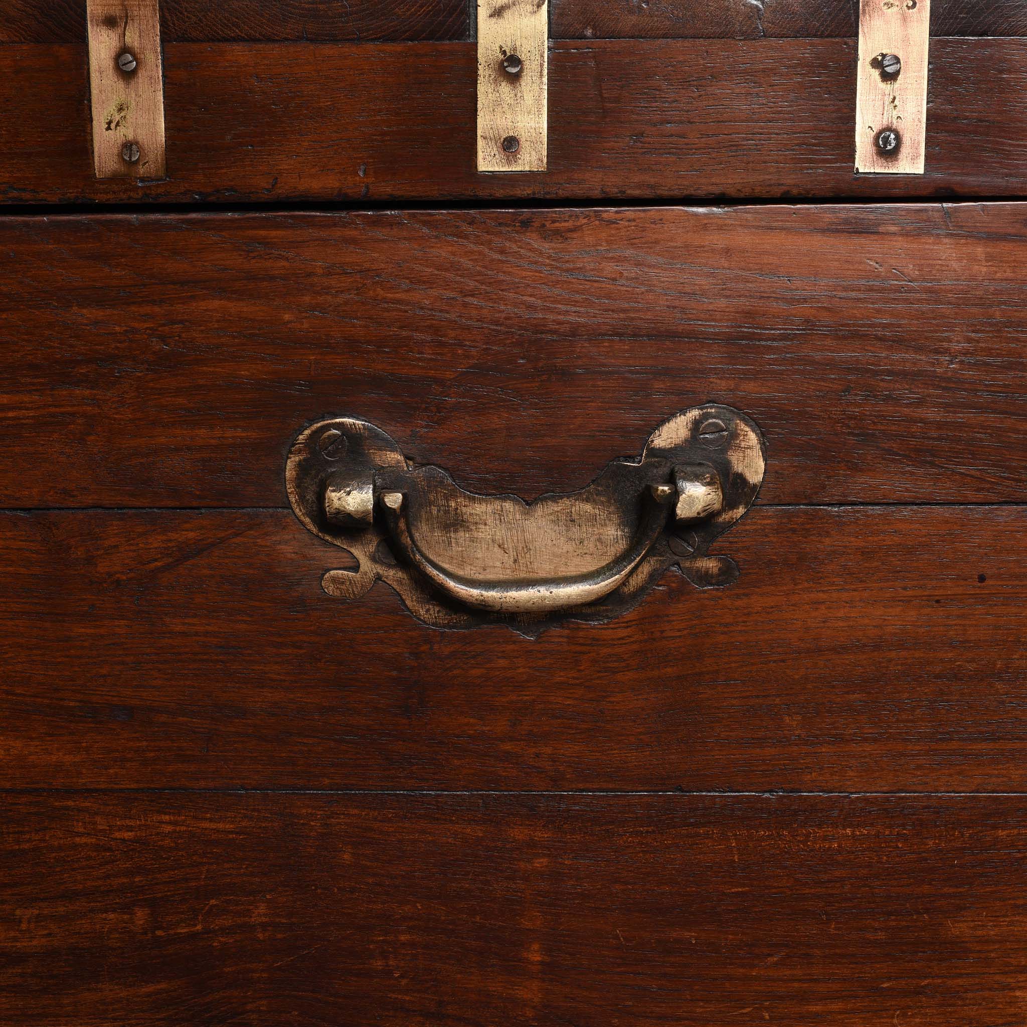 Handle From Brass Bound Teak Military Chest From Rajasthan  -19thC | Indigo Antiques