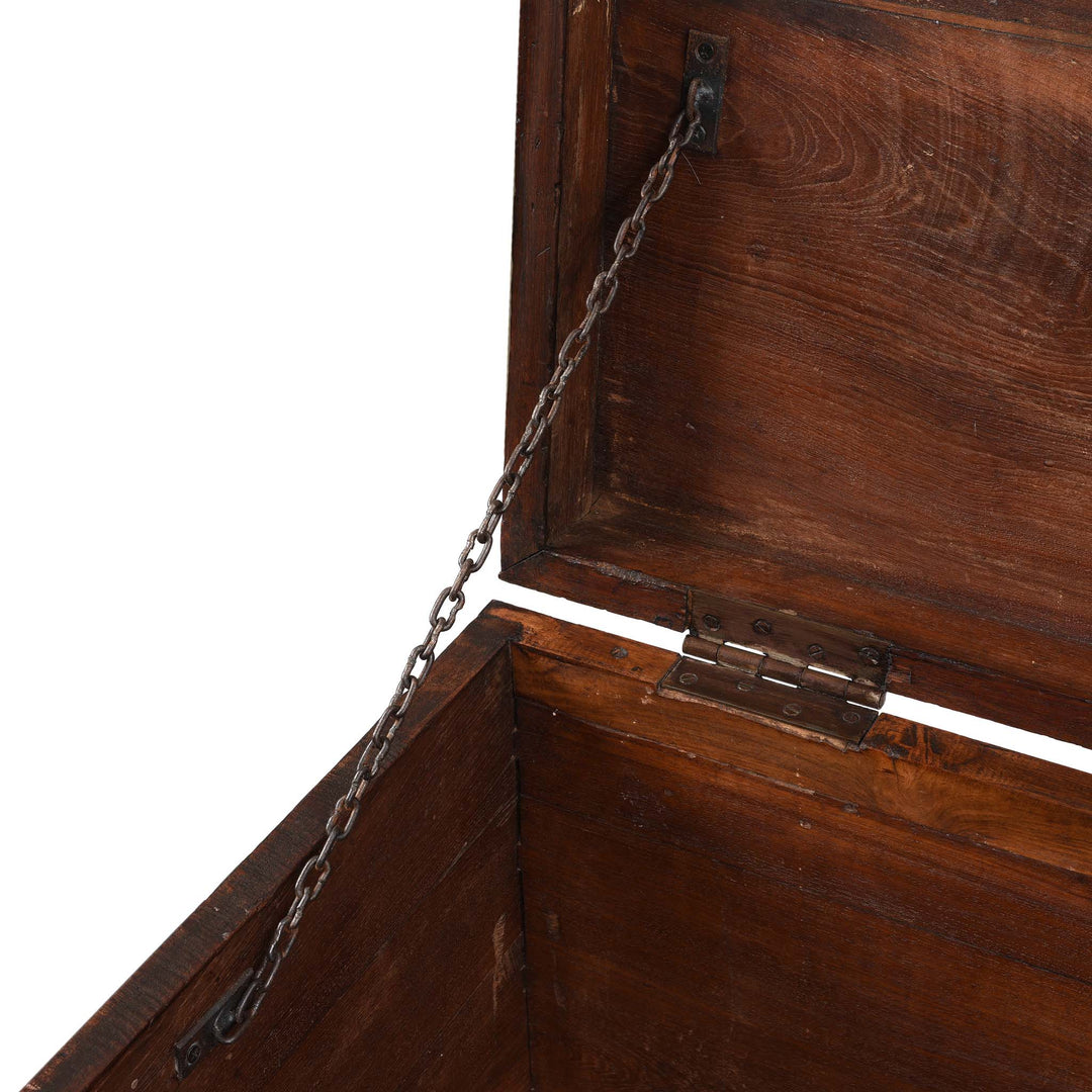 Chain From Brass Bound Teak Military Chest From Rajasthan  -19thC | Indigo Antiques