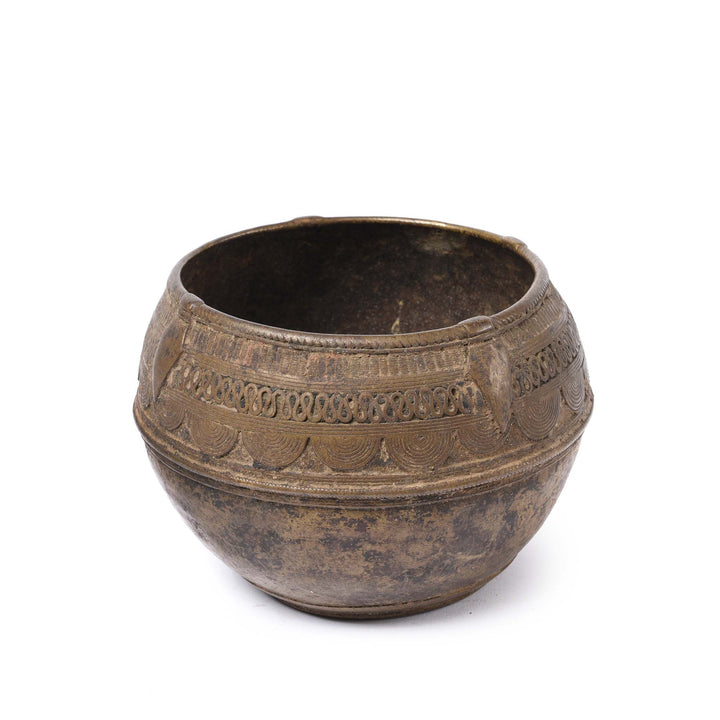 Dhokra Work Rice Measure From Orissa - Early 20Th Century | Indigo Antiques