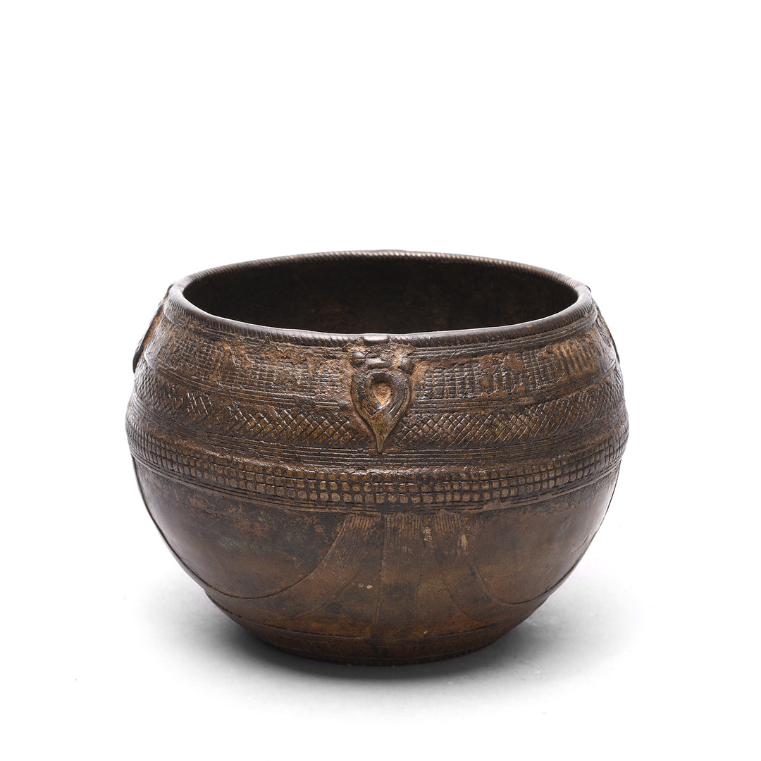 Indian Brass Rice Measure From Orissa - Early 20thC | Indigo Antiques