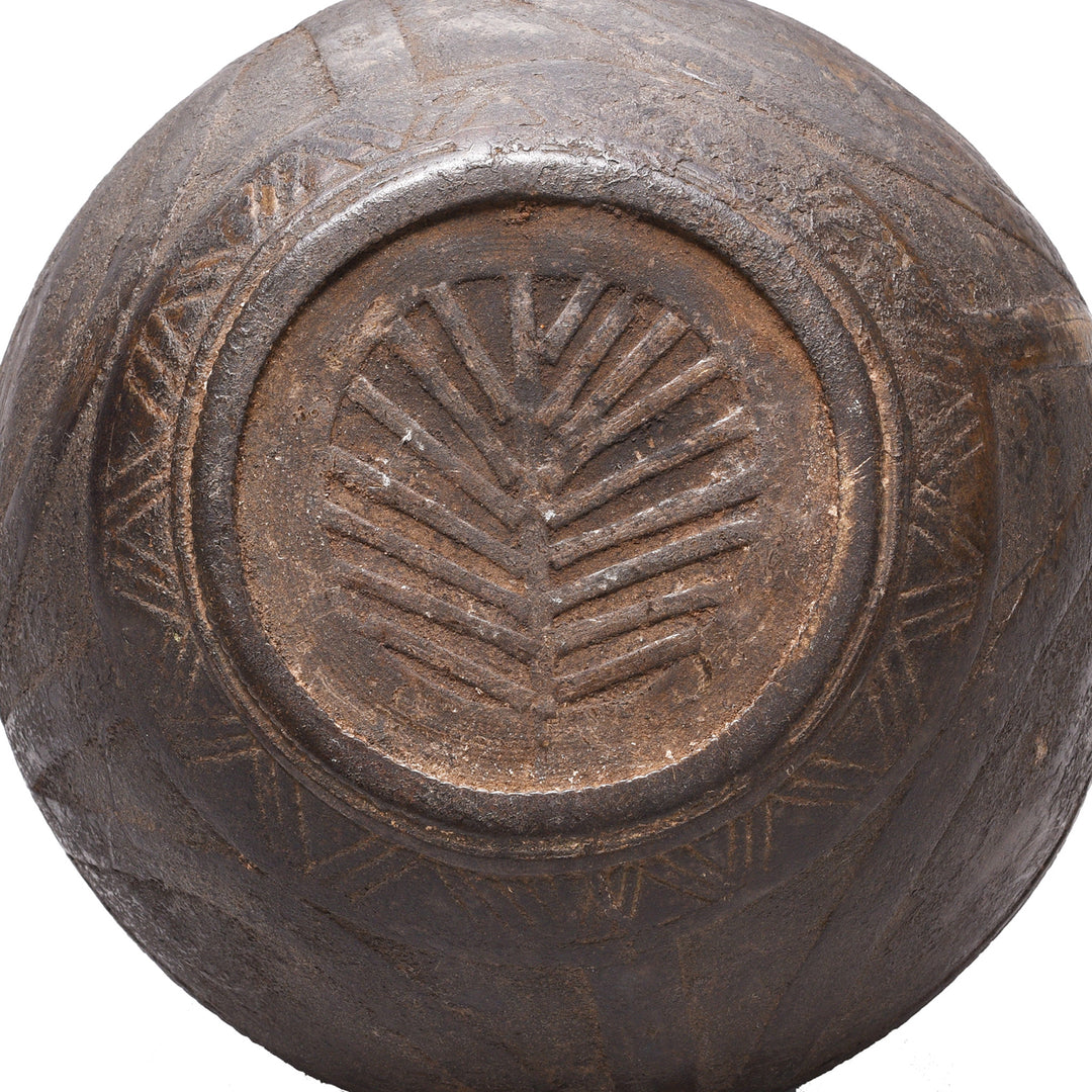 Bottom Of Indian Brass Rice Measure From Orissa - Early 20thC | Indigo Antiques