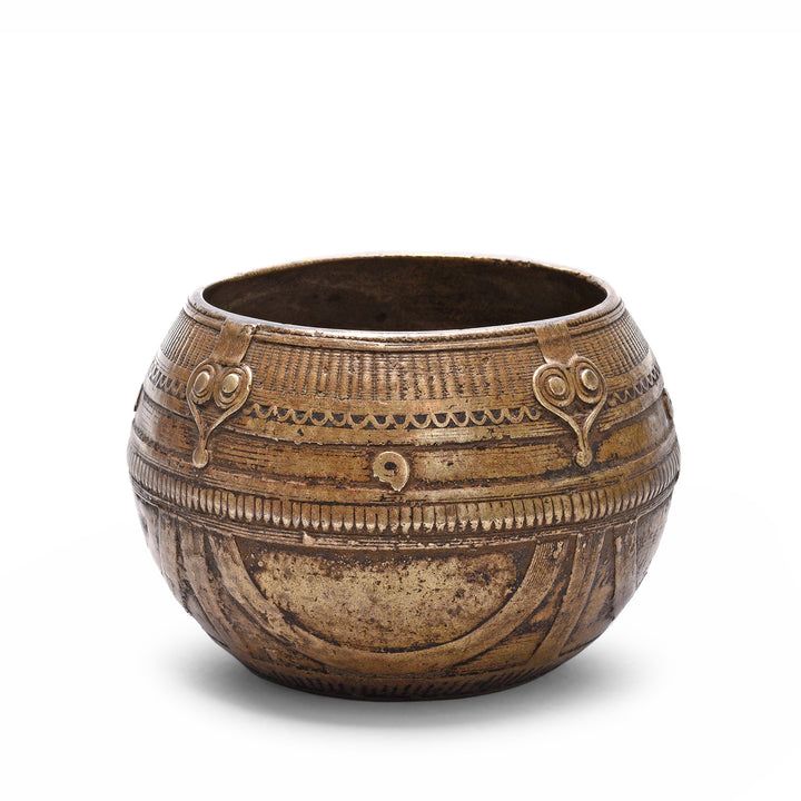 Indian Brass Rice Measure From Orissa - Early 20thC | Indigo Antiques