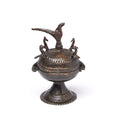 Indian Sindoor Dani Brass Box From Kerala - 19thC