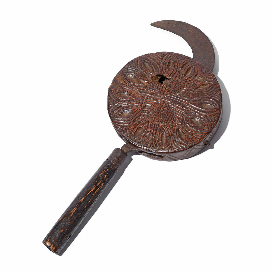 Option 3 Grass Cutters Knife & Teak Sheath Various Designs From Nepal - 19thC | Indigo Antiques