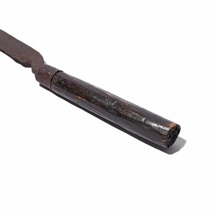 Knife Handle Option 3 Grass Cutters Knife & Teak Sheath Various Designs From Nepal - 19thC | Indigo Antiques