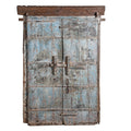 Old Painted Indian Doors From Kutch - 19thC