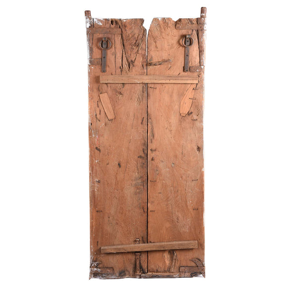 Painted Mica Indian Window Shutter From Rajasthan - 18thC