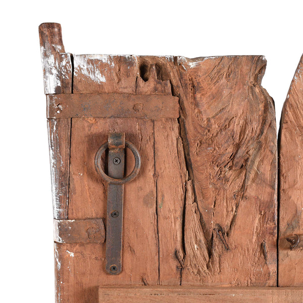Painted Mica Indian Window Shutter From Rajasthan - 18thC