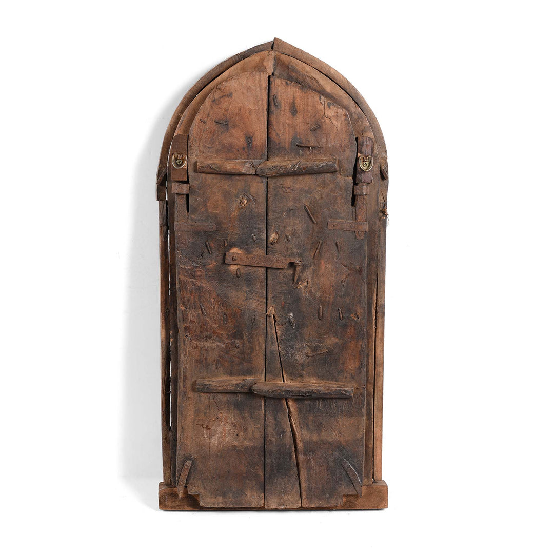 Reverse Of Old Indian Window Shutter From Shekavati - 19thC | Indigo Antiques
