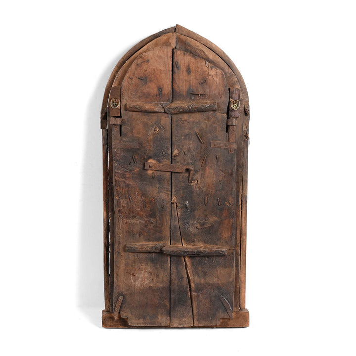 Reverse Of Old Indian Window Shutter From Shekavati - 19thC | Indigo Antiques